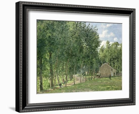 The House in the Forest, 1872-Camille Pissarro-Framed Giclee Print