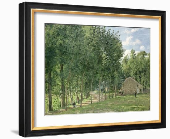 The House in the Forest, 1872-Camille Pissarro-Framed Giclee Print