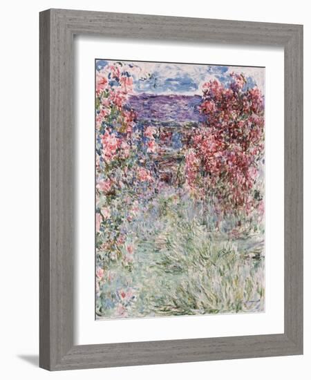 The House in the Roses, 1925-Claude Monet-Framed Giclee Print