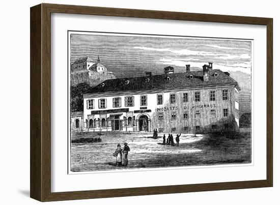 The House in Which Mozart Lived in Salzburg, Austria, Late 18th Century-null-Framed Giclee Print