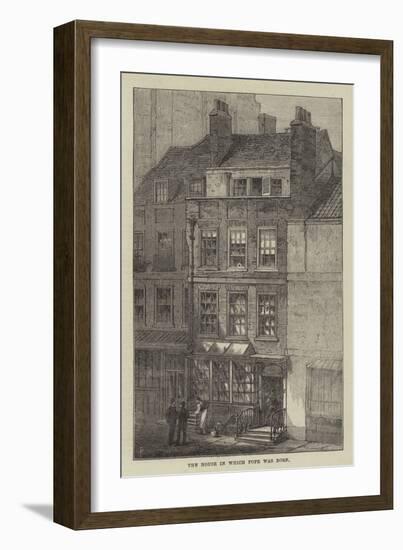 The House in Which Pope Was Born-Frank Watkins-Framed Giclee Print