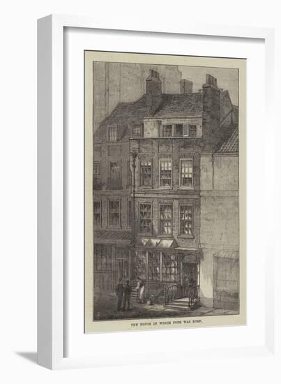 The House in Which Pope Was Born-Frank Watkins-Framed Giclee Print