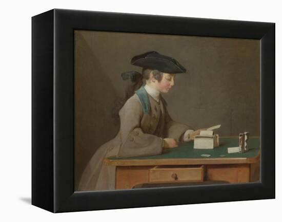 The House of Cards, C. 1736-Jean-Baptiste Simeon Chardin-Framed Premier Image Canvas