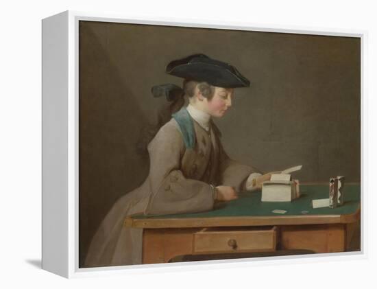 The House of Cards, C. 1736-Jean-Baptiste Simeon Chardin-Framed Premier Image Canvas