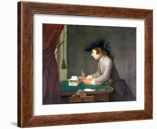 The House of Cards-Jean-Baptiste Simeon Chardin-Framed Giclee Print