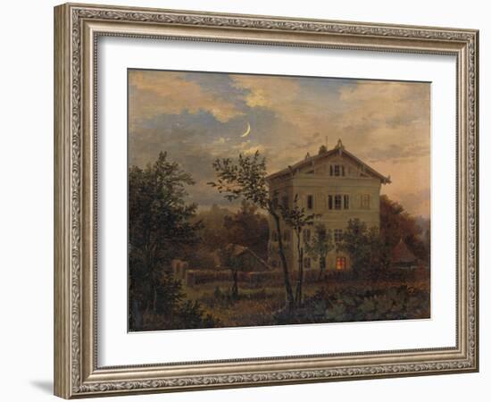 The House of Carus in Pillnitz, Um 1835-Carl Gustav Carus-Framed Premium Giclee Print