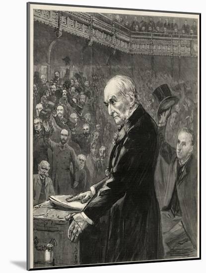 The House of Commons, February 13th 1893-English School-Mounted Giclee Print