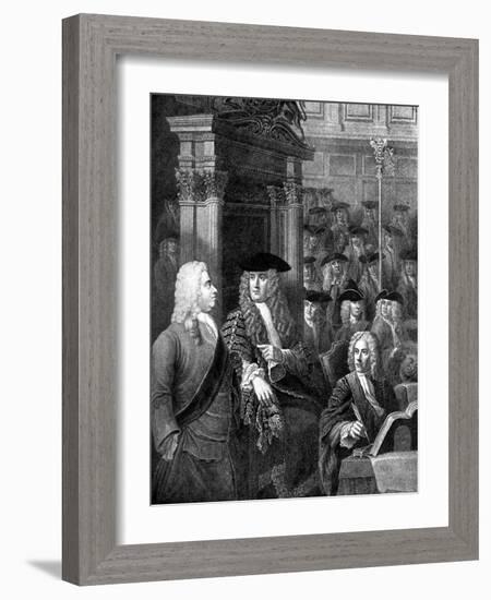 The House of Commons in Sir Robert Walpole's Administration-William Hogarth-Framed Giclee Print