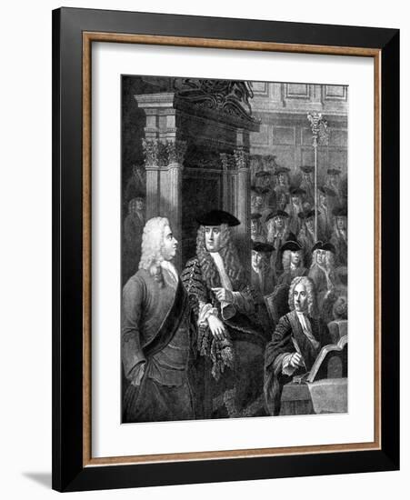 The House of Commons in Sir Robert Walpole's Administration-William Hogarth-Framed Giclee Print