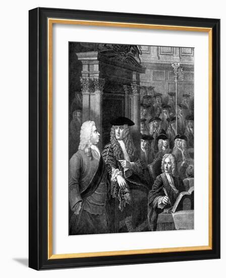 The House of Commons in Sir Robert Walpole's Administration-William Hogarth-Framed Giclee Print