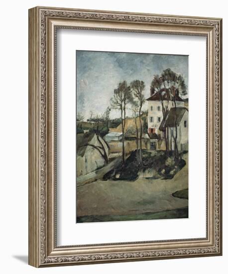The House of Doctor Gachet at Auvers, 1873-Paul Cézanne-Framed Giclee Print