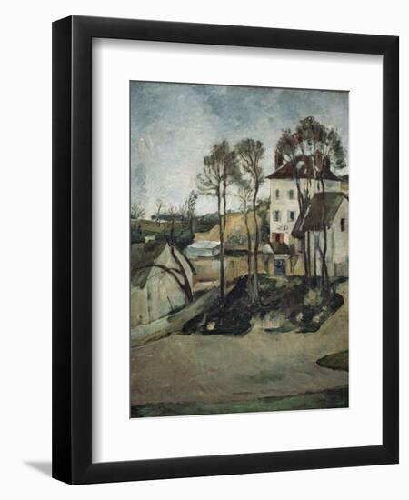 The House of Doctor Gachet at Auvers, 1873-Paul Cézanne-Framed Giclee Print