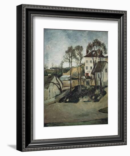 The House of Doctor Gachet at Auvers, 1873-Paul Cézanne-Framed Giclee Print