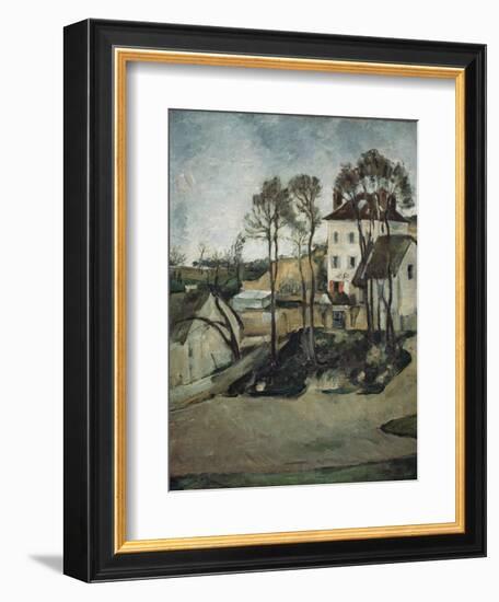 The House of Doctor Gachet at Auvers, 1873-Paul Cézanne-Framed Giclee Print