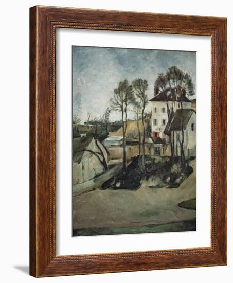 The House of Doctor Gachet at Auvers, 1873-Paul Cézanne-Framed Giclee Print