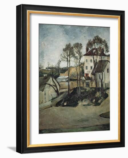 The House of Doctor Gachet at Auvers, 1873-Paul Cézanne-Framed Giclee Print