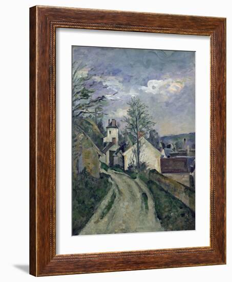 The House of Doctor Gachet-Paul Cézanne-Framed Giclee Print