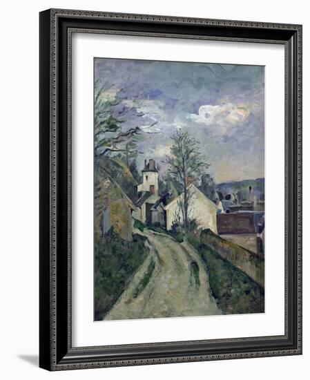 The House of Doctor Gachet-Paul Cézanne-Framed Giclee Print