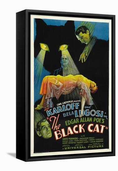 The House of Doom, 1934, "The Black Cat" Directed by Edgar Ulmer-null-Framed Premier Image Canvas