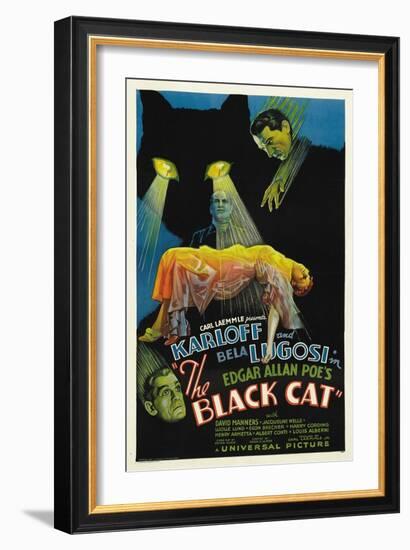 The House of Doom, 1934, "The Black Cat" Directed by Edgar Ulmer-null-Framed Premium Giclee Print
