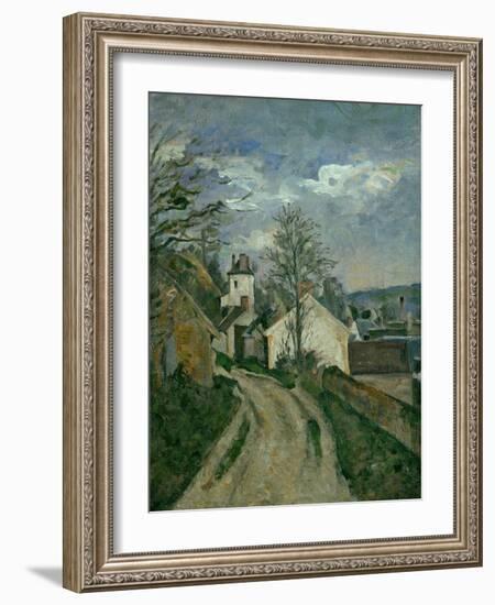 The House of Dr. Gachet at Auvers, circa 1873-Paul Cézanne-Framed Giclee Print