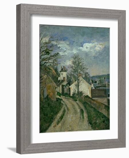 The House of Dr. Gachet at Auvers, circa 1873-Paul Cézanne-Framed Giclee Print