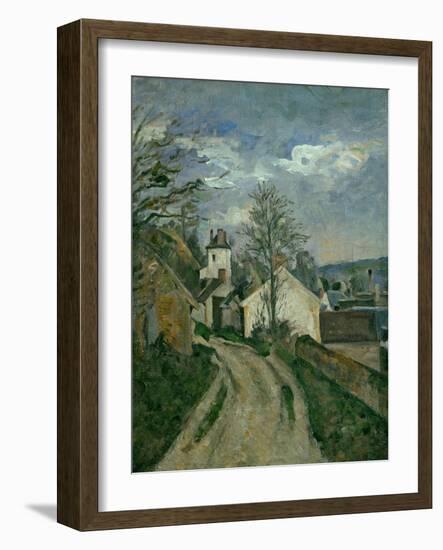 The House of Dr. Gachet at Auvers, circa 1873-Paul Cézanne-Framed Giclee Print