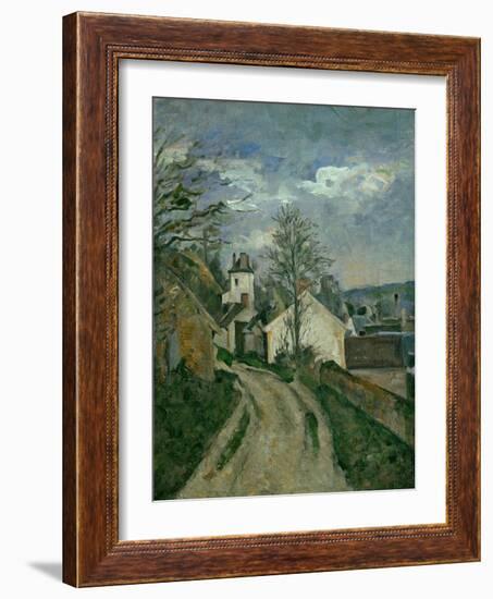 The House of Dr. Gachet at Auvers, circa 1873-Paul Cézanne-Framed Giclee Print