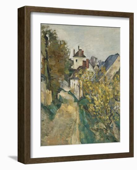 The House of Dr. Gachet in Auvers-sur-Oise, 1872-3-Paul Cezanne-Framed Giclee Print