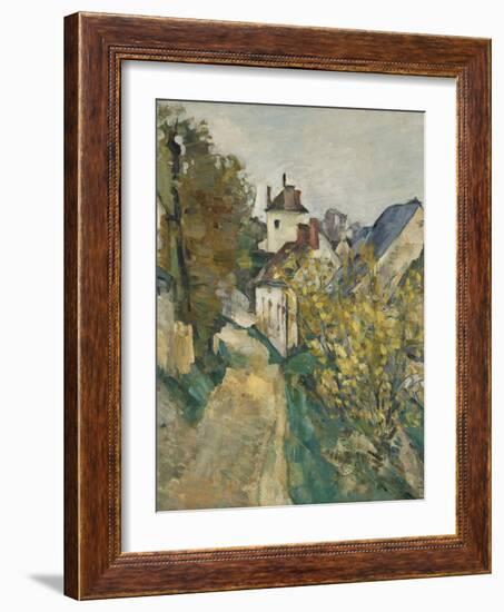 The House of Dr. Gachet in Auvers-sur-Oise, 1872-3-Paul Cezanne-Framed Giclee Print