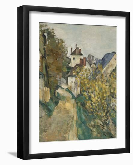 The House of Dr. Gachet in Auvers-sur-Oise, 1872-3-Paul Cezanne-Framed Giclee Print