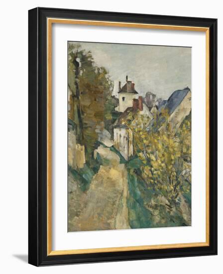 The House of Dr. Gachet in Auvers-sur-Oise, 1872-3-Paul Cezanne-Framed Giclee Print