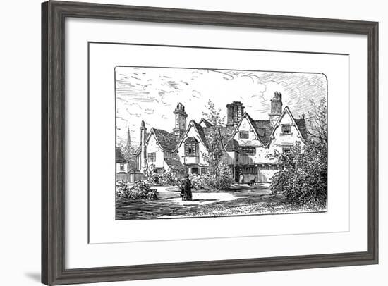 The House of Dr John Hall, Statford-Upon-Avon, Warwickshire, 1885-Edward Hull-Framed Giclee Print
