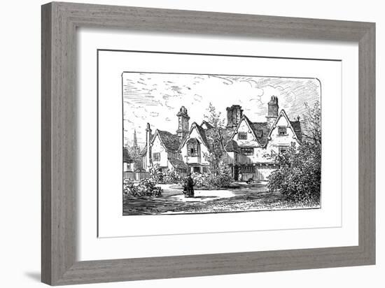 The House of Dr John Hall, Statford-Upon-Avon, Warwickshire, 1885-Edward Hull-Framed Giclee Print