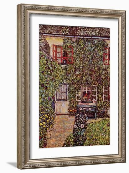 The House of Guard-Gustav Klimt-Framed Art Print