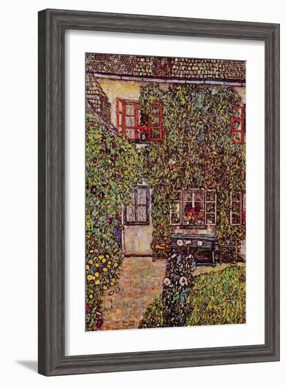 The House of Guard-Gustav Klimt-Framed Art Print