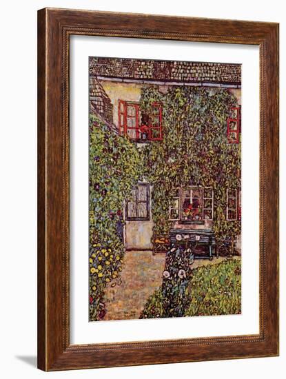 The House of Guard-Gustav Klimt-Framed Art Print