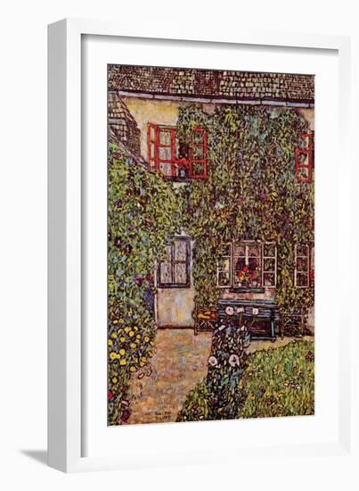 The House of Guard-Gustav Klimt-Framed Art Print