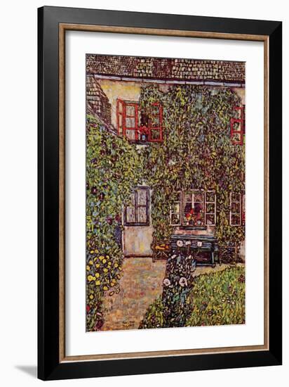 The House of Guard-Gustav Klimt-Framed Art Print