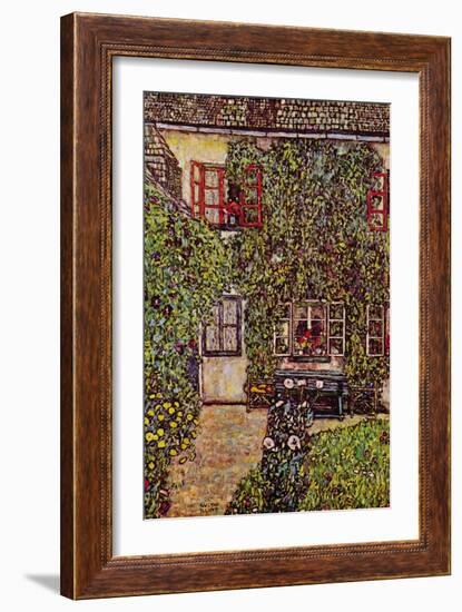 The House of Guard-Gustav Klimt-Framed Art Print