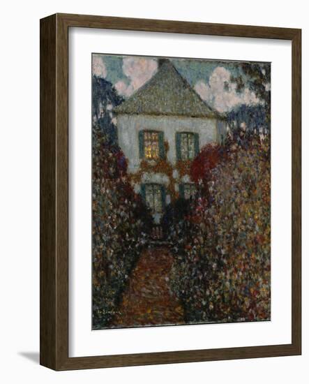 The House of Jean-Jacques Rousseau, Chambray-Henri Eugene Augustin Le Sidaner-Framed Giclee Print