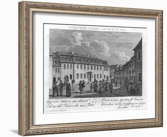 The House of Johan Wolfgang Von Goethe in Weimar, 1827-28-Otto Wagner-Framed Giclee Print