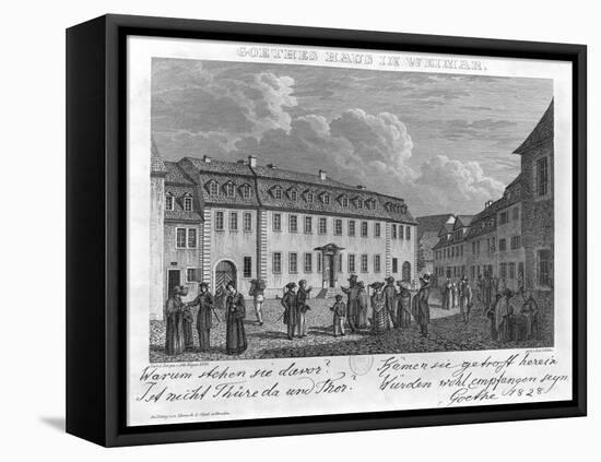 The House of Johan Wolfgang Von Goethe in Weimar, 1827-28-Otto Wagner-Framed Premier Image Canvas