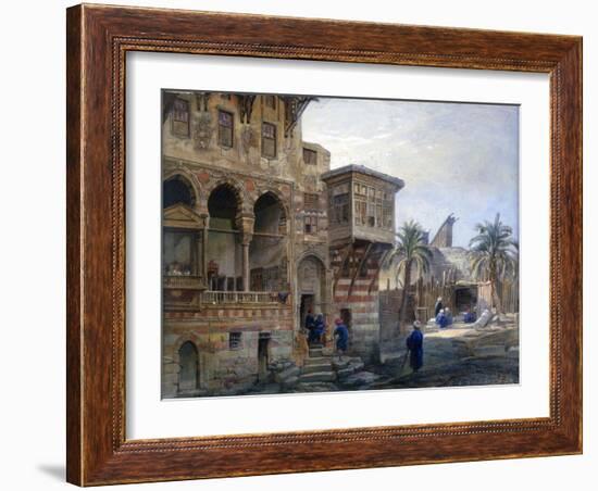 The House of Mameluke Radnau Bey, Cairo, 1870-Frank Dillon-Framed Giclee Print