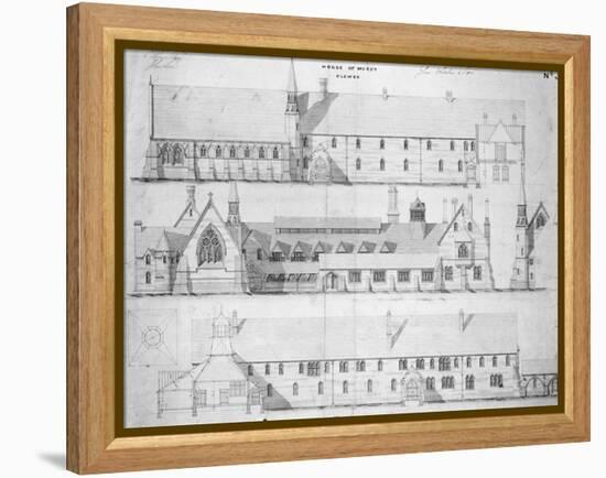 The House of Mercy, Clewer, C.1853 (Engraving)-English-Framed Premier Image Canvas