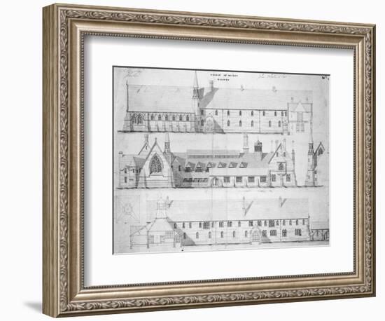 The House of Mercy, Clewer, C.1853 (Engraving)-English-Framed Giclee Print