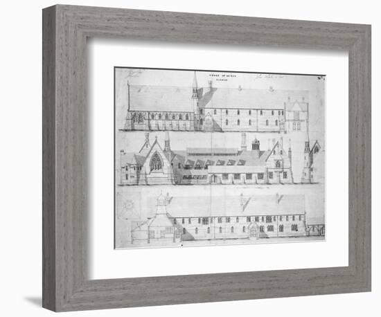 The House of Mercy, Clewer, C.1853 (Engraving)-English-Framed Giclee Print