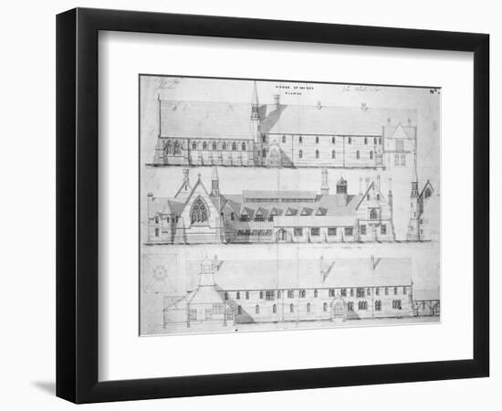 The House of Mercy, Clewer, C.1853 (Engraving)-English-Framed Giclee Print