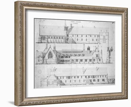 The House of Mercy, Clewer, C.1853 (Engraving)-English-Framed Giclee Print