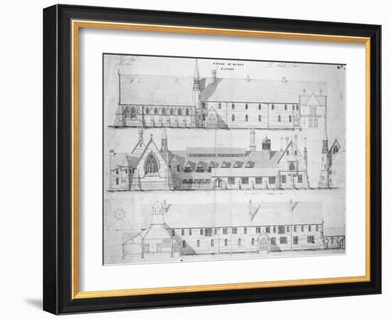 The House of Mercy, Clewer, C.1853 (Engraving)-English-Framed Giclee Print